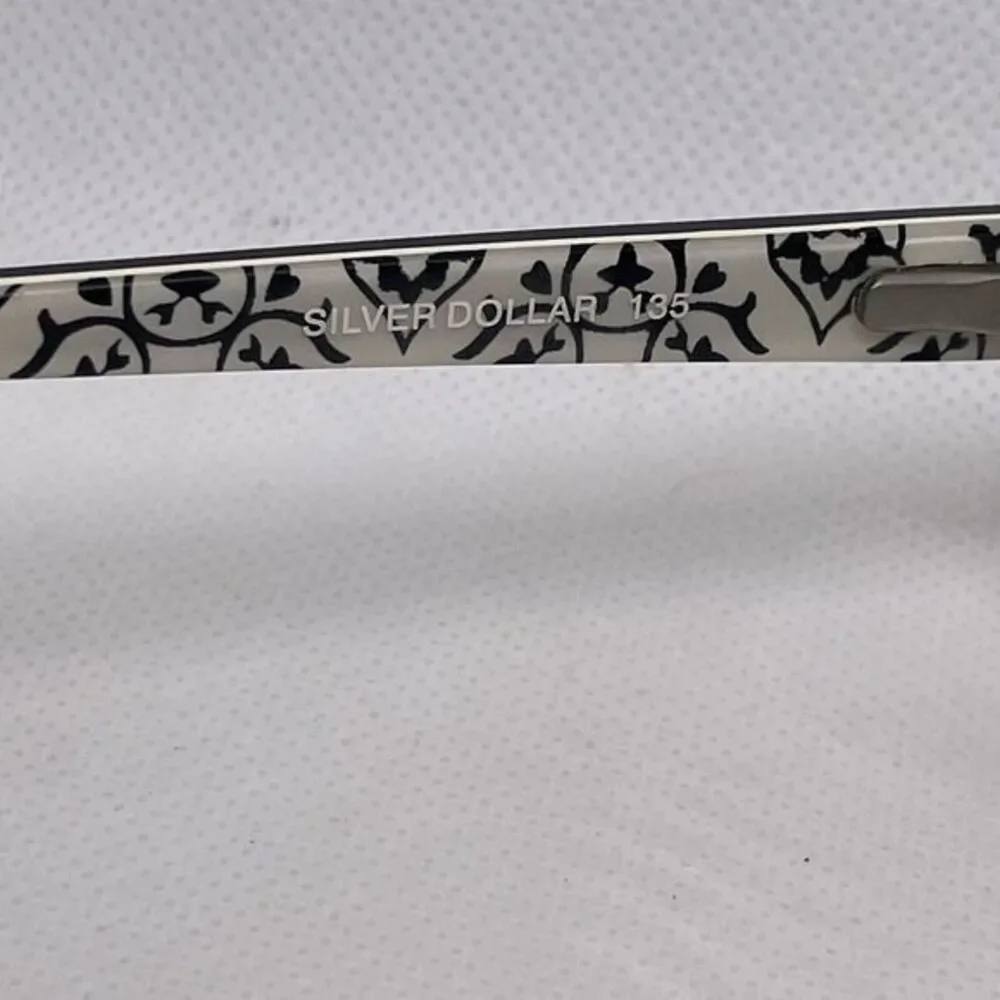 NRG Silver Dollar 135 R582 Eyeglasses Or Sunglasses FRAMES‎ ONLY Black & White